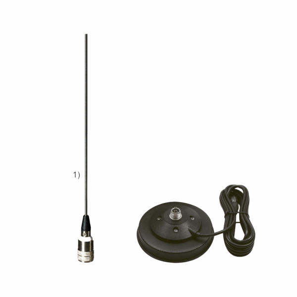 VHF/UHF автомобільна антена SIRIO SMA 108-550 РL на магнітній основі