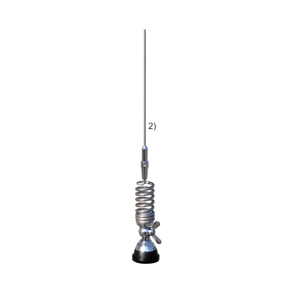 VHF автомобільна антена SIRIO SMА 47/135/SL з врізним кріпленням - Зображення 1
