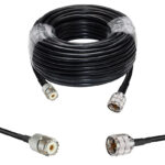 Готова кабельна збірка UHF male - UHF female з використанням ВЧ кабелю SLR-240 довжиною 20 метрів