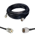 Готова кабельна збірка UHF male - UHF female з використанням ВЧ кабелю SLR-240 довжиною 15 метрів