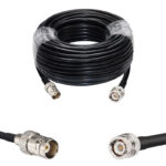 Готова кабельна збірка BNC-male або BNC-female, з використанням ВЧ кабелю SLR240 довжиною 20 метрів.
