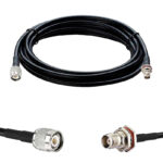 Готова кабельна збірка TNC male або TNC female, з використанням ВЧ кабеля SLR240 довжиною 5 метрів