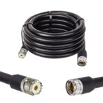 Готова кабельна збірка UHF male або UHF female, з використанням ВЧ кабеля LMR400 довжиною 10 метрів