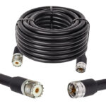 Готова кабельна збірка UHF male або UHF female, з використанням ВЧ кабеля LMR400 довжиною 15 метрів