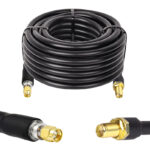 Готова кабельна збірка SMA male або SMA female, з використанням ВЧ кабеля RG-213U, довжиною 15 метрів