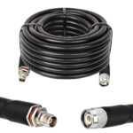 Готова кабельна збірка TNC male або TNC female, з використанням ВЧ кабеля RG-213U, довжиною 15 метрів