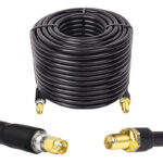 Готова кабельна збірка SMA male або SMA female, з використанням ВЧ кабеля RG8/U  довжиною 40 метрів