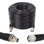Готова кабельна збірка TNC male або TNC female, з використанням ВЧ кабеля RG8/U  довжиною 40 метрів