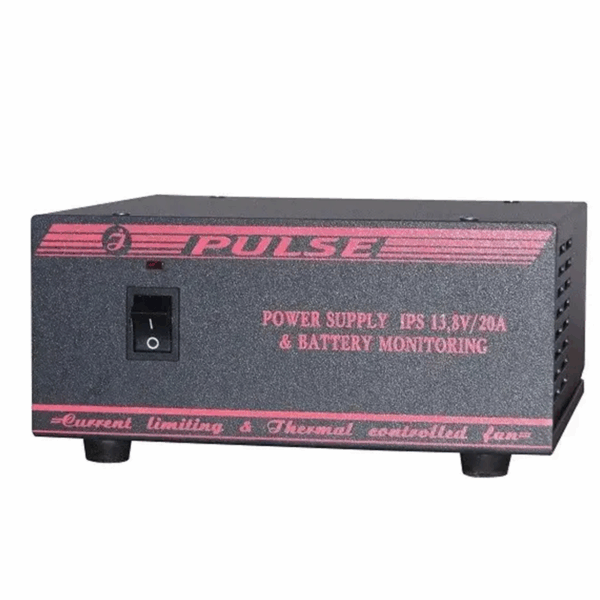 Імпульсне джерело живлення  IPS 13.8V/20A BM (220V/13.8V)   в настіл.викон.(БЖ з можл. підкл. резервної АКБ)+стійка  для авто