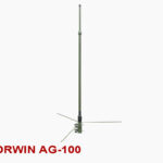 АНТЕНА КОЛІНЕАРНА AG-100,136-174 МГц,роб. смуга частот 6/10 МГц,Кп- 2 дБд/4,14 дБі,габарити 1610 х 800 х 800мм,вага1,14кг,N-femаle