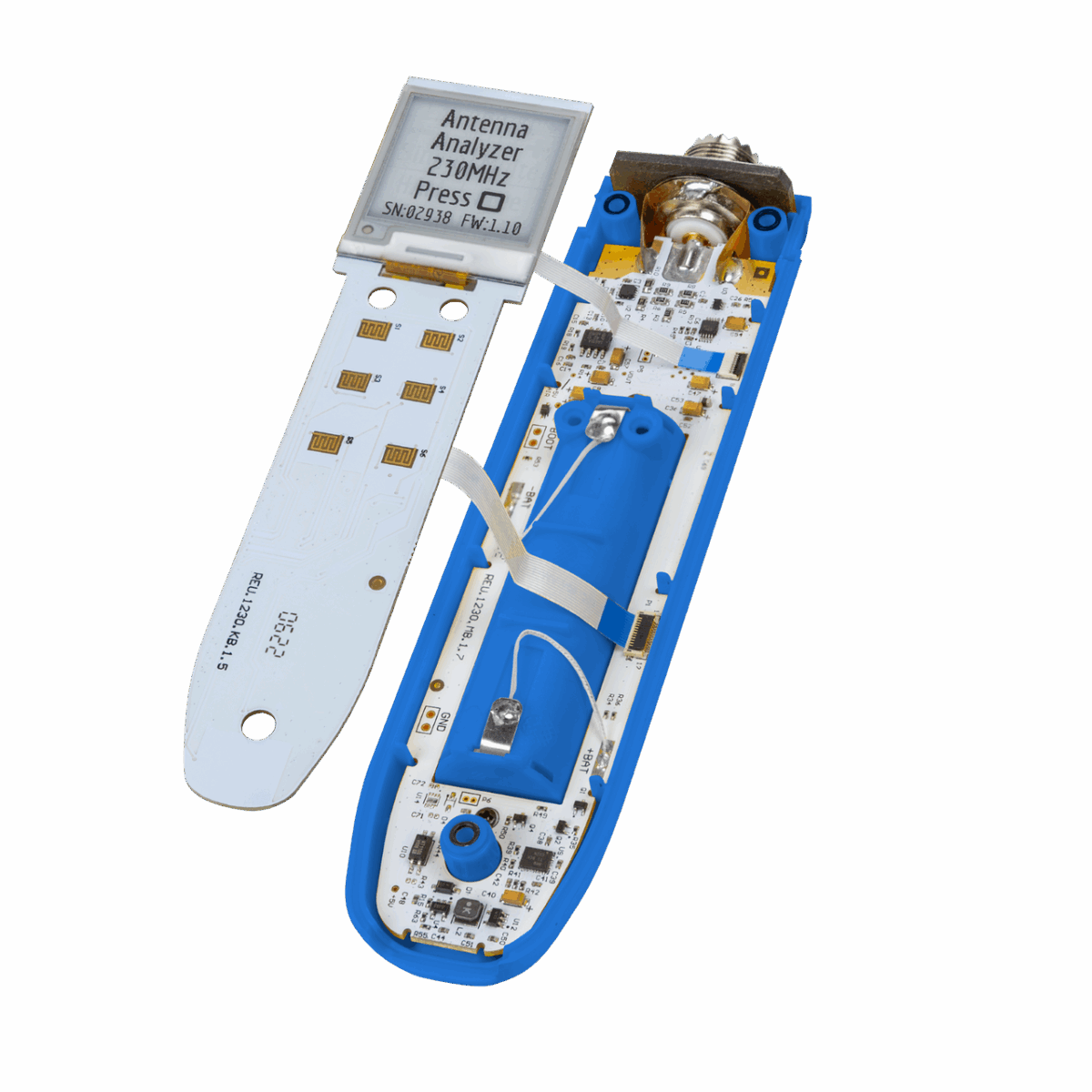 RigExpert Stick 230 – Компактний аналізатор антен і кабелів (0,1–230 МГц, e-Ink) - Зображення 5