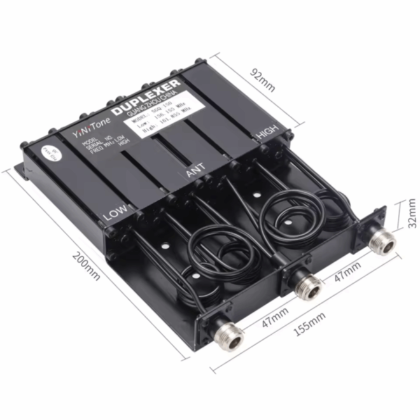 Малогабаритний дуплексний фільтр SGQ-150  166-171MHz, рознос 5-6 МГц