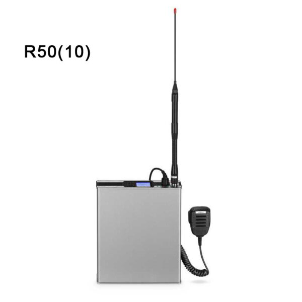 R50 DMR UHF, моб.одночастотний ретранслятор,DMR,5/10Вт,1600 каналів, потужна АКБ, вбудов. до корпуса