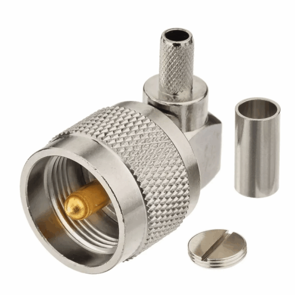 Роз'єм UHF male 7 crimp 90°