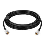 Кабель RG-58 C/U 10 метрів із роз'ємами UHF-male/UHF-male