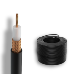 RG-213/U - коаксіальний багатожильний кабель Ø 10.3 мм бухта 200 метрів