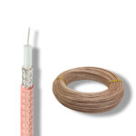 RG-316/U - коаксіальний багатожильний посріблений кабель Ø 2.5 мм, з цільного тефлонового діелектрика бухта 100 метрів