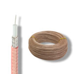 RG-316/U - коаксіальний багатожильний посріблений кабель Ø 2.5 мм, з цільного тефлонового діелектрика бухта 200 метрів