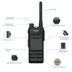 Р/ст HP-705VHF (136-174)(134-174 МГц)  DMR/Ангрст, ант.,З.У, акб,  с AES-256 лицензия SW0017 - Зображення 2